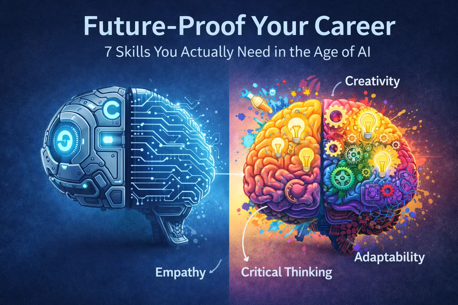 Professional navigating career growth in the age of AI